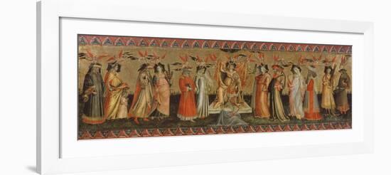 The Seven Liberal Arts, with Ptolemy, Cicero, Aristotle, Euclid, Pythagoras and Tubalcain, C. 1435-Giovanni dal Ponte-Framed Giclee Print