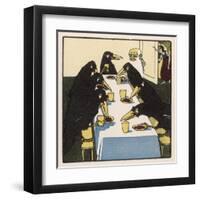 The Seven Ravens at the Dinner Table-A Weisgerber-Framed Art Print