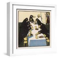 The Seven Ravens at the Dinner Table-A Weisgerber-Framed Art Print