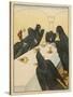 The Seven Ravens (Seven Brothers Transformed by a Wicked Spell) Sit at the Dinner Table-Willy Planck-Stretched Canvas