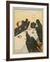 The Seven Ravens (Seven Brothers Transformed by a Wicked Spell) Sit at the Dinner Table-Willy Planck-Framed Art Print