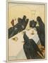 The Seven Ravens (Seven Brothers Transformed by a Wicked Spell) Sit at the Dinner Table-Willy Planck-Mounted Art Print