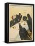 The Seven Ravens (Seven Brothers Transformed by a Wicked Spell) Sit at the Dinner Table-Willy Planck-Framed Stretched Canvas
