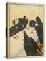 The Seven Ravens (Seven Brothers Transformed by a Wicked Spell) Sit at the Dinner Table-Willy Planck-Stretched Canvas