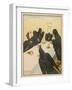 The Seven Ravens (Seven Brothers Transformed by a Wicked Spell) Sit at the Dinner Table-Willy Planck-Framed Art Print