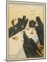 The Seven Ravens (Seven Brothers Transformed by a Wicked Spell) Sit at the Dinner Table-Willy Planck-Mounted Art Print