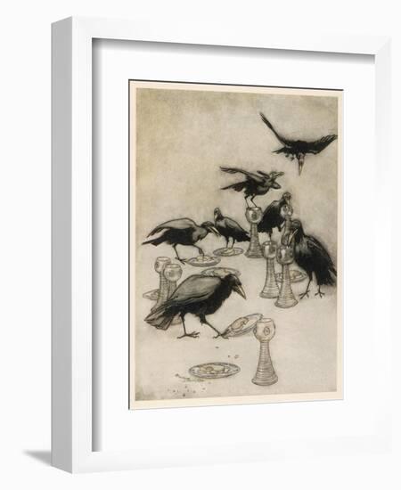 The Seven Ravens-Arthur Rackham-Framed Photographic Print