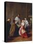 The Seven Sacraments: Marriage, before 1755-57-Pietro Longhi-Stretched Canvas