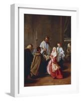 The Seven Sacraments: Marriage, before 1755-57-Pietro Longhi-Framed Giclee Print