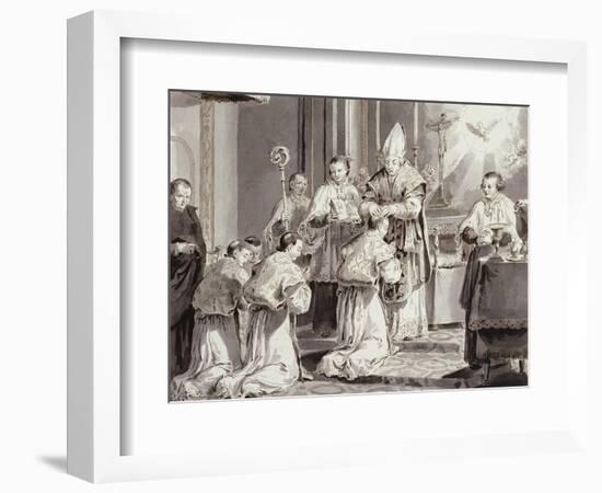 The Seven Sacraments: Ordination-Pietro Antonio Novelli-Framed Giclee Print