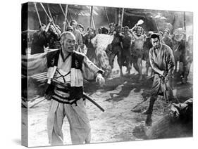 The Seven Samurai, (aka Shichinin No Samurai), Takashi Shimura, Toshiro Mifune, 1954-null-Stretched Canvas