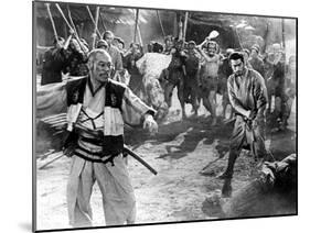 The Seven Samurai, (aka Shichinin No Samurai), Takashi Shimura, Toshiro Mifune, 1954-null-Mounted Photo