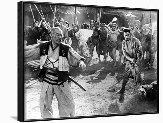 The Seven Samurai, (aka Shichinin No Samurai), Takashi Shimura, Toshiro Mifune, 1954-null-Framed Photo