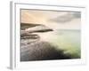 The Seven Sisters chalk cliffs, South Downs National Park, East Sussex, England, United Kingdom-Matthew Williams-Ellis-Framed Photographic Print