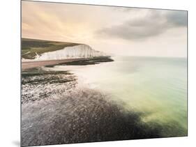 The Seven Sisters chalk cliffs, South Downs National Park, East Sussex, England, United Kingdom-Matthew Williams-Ellis-Mounted Photographic Print