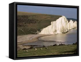 The Seven Sisters, East Sussex, England, United Kingdom-Jean Brooks-Framed Stretched Canvas