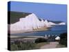 The Seven Sisters, East Sussex, England, United Kingdom-John Miller-Stretched Canvas