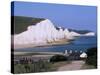 The Seven Sisters, East Sussex, England, United Kingdom-John Miller-Stretched Canvas