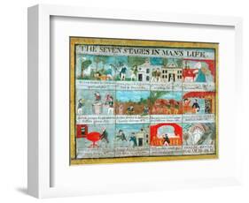 The Seven Stages in Man's Life-null-Framed Giclee Print