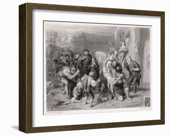 The Seven Stages of Man as Described by Shakespeare in as You Like It-Bourne-Framed Art Print