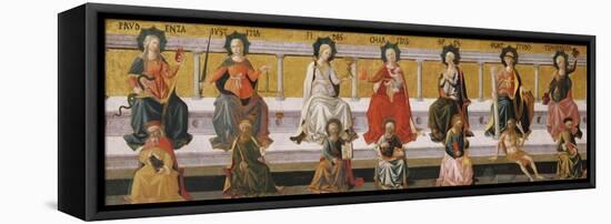 The Seven Virtues, C. 1450-Francesco Di Stefano Pesellino-Framed Stretched Canvas