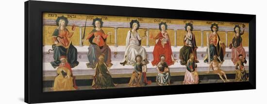 The Seven Virtues, C. 1450-Francesco Di Stefano Pesellino-Framed Giclee Print