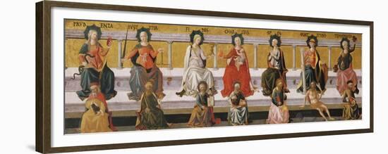 The Seven Virtues, C. 1450-Francesco Di Stefano Pesellino-Framed Premium Giclee Print