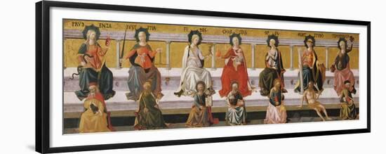 The Seven Virtues, C. 1450-Francesco Di Stefano Pesellino-Framed Premium Giclee Print