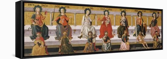 The Seven Virtues, C. 1450-Francesco Di Stefano Pesellino-Framed Stretched Canvas