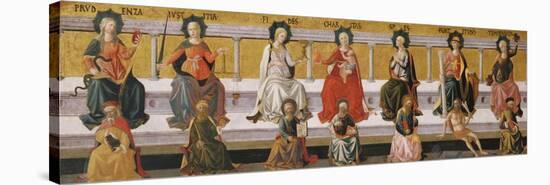The Seven Virtues, C. 1450-Francesco Di Stefano Pesellino-Stretched Canvas