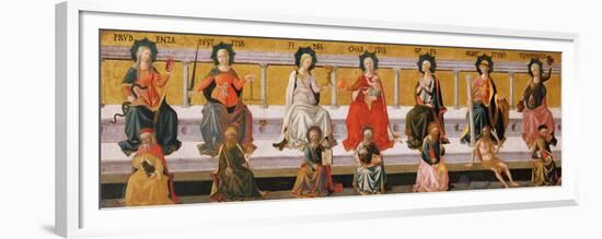 The Seven Virtues-Francesco Di Stefano Pesellino-Framed Premium Giclee Print