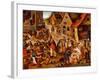 The Seven Works of Mercy, Between 1616 and 1638-Pieter Brueghel the Younger-Framed Giclee Print