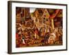 The Seven Works of Mercy, Between 1616 and 1638-Pieter Brueghel the Younger-Framed Giclee Print