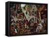 The Seven Works of Mercy-Pieter Brueghel the Younger-Framed Stretched Canvas