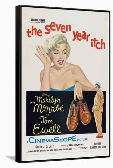 The Seven Year Itch, 1955, Directed by Billy Wilder-null-Framed Stretched Canvas