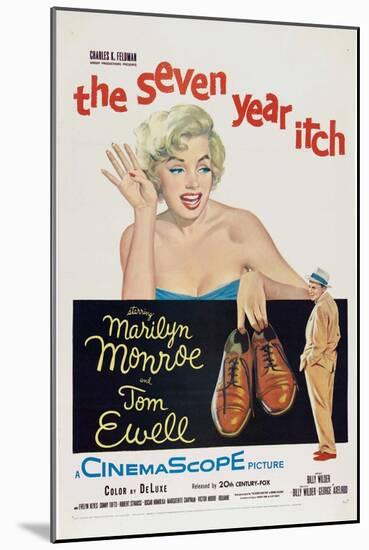 The Seven Year Itch, 1955, Directed by Billy Wilder-null-Mounted Giclee Print