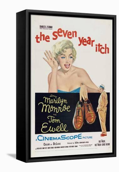 The Seven Year Itch, 1955, Directed by Billy Wilder-null-Framed Stretched Canvas