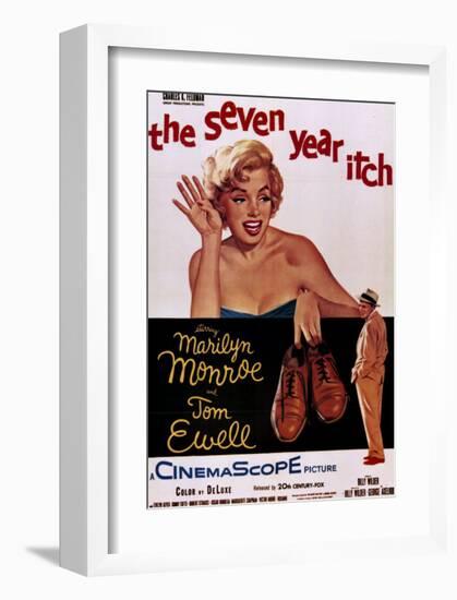 The Seven Year Itch, 1955-null-Framed Art Print