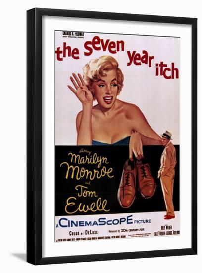 The Seven Year Itch, 1955-null-Framed Art Print