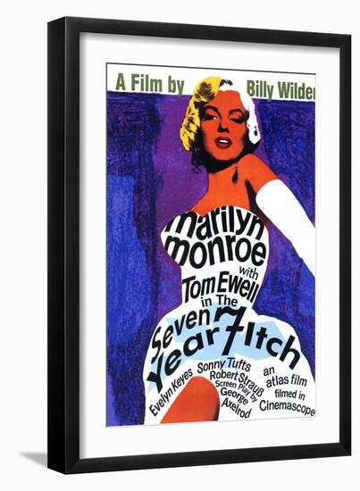 The Seven Year Itch, 1955-null-Framed Art Print