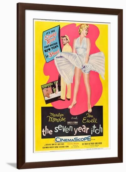 The Seven Year Itch, 1955-null-Framed Art Print