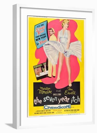 The Seven Year Itch, 1955-null-Framed Art Print