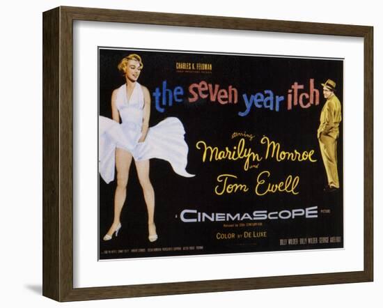 The Seven Year Itch, 1955-null-Framed Art Print