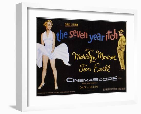 The Seven Year Itch, 1955-null-Framed Art Print