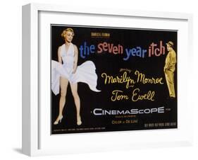 The Seven Year Itch, 1955-null-Framed Art Print