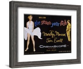 The Seven Year Itch, 1955-null-Framed Art Print