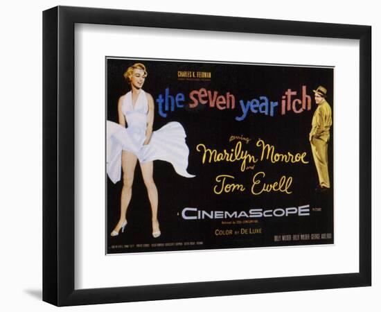 The Seven Year Itch, 1955-null-Framed Art Print