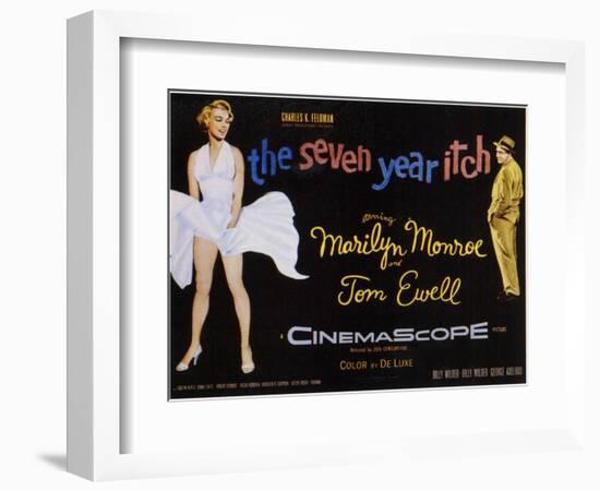 The Seven Year Itch, 1955-null-Framed Art Print