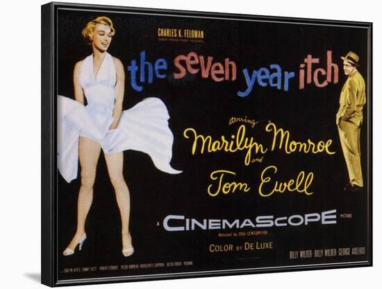 The Seven Year Itch, 1955-null-Framed Art Print