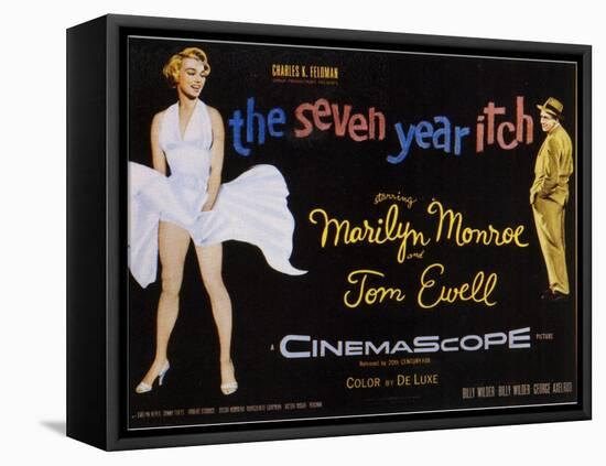 The Seven Year Itch, 1955-null-Framed Stretched Canvas